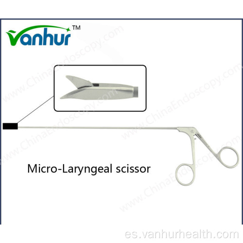 Fórceps de laringoscopia EN T Tijeras micro laríngeas